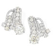 A PAIR OF DIAMOND EAR CLIPS, GAZDAR - Autumn Auction of Fine Jewels and Silver