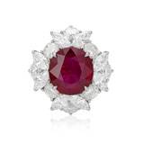 A RUBY AND DIAMOND RING -    - Autumn Auction of Fine Jewels and Silver