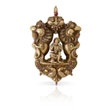 A GOLD REPOUSSÉ PENDANT - Autumn Auction of Fine Jewels and Silver