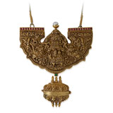 A GOLD REPOUSSE 'GOWRISHANKARAM' PENDANT -    - Autumn Auction of Fine Jewels and Silver