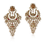 A PAIR OF PEARL AND DIAMOND EAR PENDANTS -    - Autumn Auction of Fine Jewels and Silver