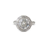 A PERIOD DIAMOND RING -    - Autumn Auction of Fine Jewels and Silver