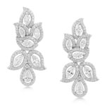 A DIAMOND EAR PENDANTS -    - Autumn Auction of Fine Jewels and Silver