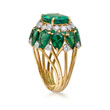 AN EMERALD AND DIAMOND RING - Autumn Auction of Fine Jewels and Silver