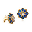 A PAIR OF SAPPHIRE AND 