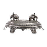 A RAISED SILVER CENTERPIECE, OOMERSI MAWJI & CO., BHUJ -    - Autumn Auction of Fine Jewels and Silver