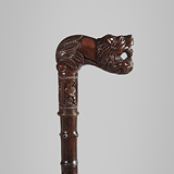 A ROSEWOOD WALKING STICK -    - Travel and Leisure Auction