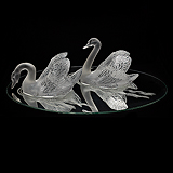 A PAIR OF SWANS, LALIQUE -    - Travel and Leisure Auction