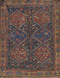 A PERSIAN TRIBAL SHIRAZ CARPET -    - Travel and Leisure Auction
