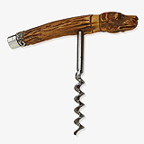 A STERLING SILVER AND ANTLER 'DOG HEAD' CORKSCREW -    - Travel and Leisure Auction