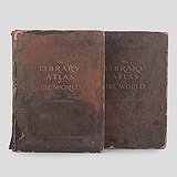THE LIBRARY ATLAS OF THE WORLD, VOLUME I & II -    - Travel and Leisure Auction