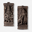 A PAIR OF WOOD CARVINGS FROM A CEREMONIAL CHARIOT - Live Auction: South Asian Treasures