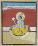 SEATED VISHNU WITH ATTRIBUTES -    - Live Auction: South Asian Treasures