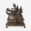 A COPPER ALLOY FIGURE OF SHESHASHAHI VISHNU - Live Auction: South Asian Treasures