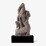 A BLACK STONE FIGURE OF MAHISHASURMARDINI -    - Live Auction: South Asian Treasures