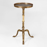 A BRASS PEG TABLE -    - 24-Hour Online Auction: Elegant Design