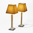 A PAIR OF BRASS TABLE LAMPS - 24-Hour Online Auction: Elegant Design