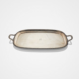 A SILVER TRAY, HARRISON BROTHERS & HOWSON, SHEFFIELD -    - 24-Hour Online Auction: Elegant Design