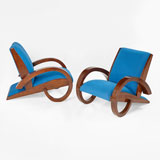 A PAIR OF ART DECO CLUB CHAIRS -    - LIVE Auction Celebrating 20th Century Design