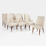 A SET OF EIGHT ART DECO DINING CHAIRS -    - LIVE Auction Celebrating 20th Century Design