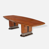 A STUNNING DOUBLE PEDESTAL ART DECO DINING TABLE -    - LIVE Auction Celebrating 20th Century Design
