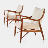 A PAIR OF RARE MID-CENTURY ARM CHAIRS -    - LIVE Auction Celebrating 20th Century Design