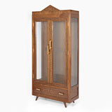 A GLASS-FRONTED ART DECO BOOK CASE -    - LIVE Auction Celebrating 20th Century Design