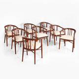A SET OF EIGHT DINING CHAIRS -    - LIVE Auction Celebrating 20th Century Design