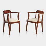 A PAIR OF VINTAGE ARM CHAIRS -    - LIVE Auction Celebrating 20th Century Design