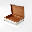 A SILVER CIGARETTE BOX, TURNER & SIMPSON, BIRMINGHAM - LIVE Auction Celebrating 20th Century Design