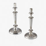 A PAIR OF SILVER-PLATED CANDLESTICKS -    - LIVE Auction Celebrating 20th Century Design