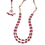 A RUBY AND DIAMOND 'POLKI' NECKLACE -    - Online Auction of Fine Jewels and Silver