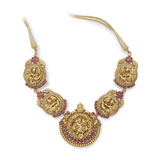A GOLD REPOUSSE NECKLACE -    - Online Auction of Fine Jewels and Silver