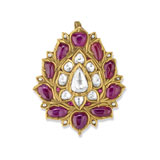 A RUBY AND DIAMOND PENDANT -    - Online Auction of Fine Jewels and Silver