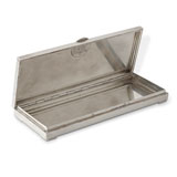 A SILVER CIGARETTE CASE, CARTIER -    - Online Auction of Fine Jewels and Silver