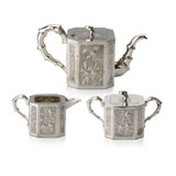A SILVER TEA SET -    - Online Auction of Fine Jewels and Silver