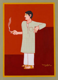Untitled - Lalu Prasad Shaw - Modern Masters on Paper: LIVE Auction