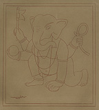 Untitled - Lalu Prasad Shaw - 24 Hour Online Auction: Works on paper