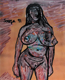 Untitled - F N Souza - 24 Hour Online Auction: Works on paper