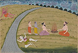 AN ILLUSTRATION TO THE RAMAYANA -    - Classical Indian Art 