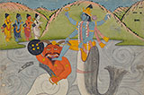 MATSYA AVATAR, THE FIRST INCARNATION OF VISHNU -    - Classical Indian Art 