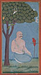AN ASCETIC SEATED UNDER A TREE - Classical Indian Art 
