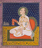 A MEMBER OF THE ROYAL KISHANGARH FAMILY AT WORSHIP -    - Classical Indian Art 