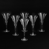A SET OF SIX MID-CENTURY RED WINE GOBLETS -    - 20th Century Design