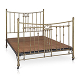 AN EARLY 20th CENTURY BRASS BED -    - 20th Century Design