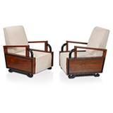 A PAIR OF MID-CENTURY LOUNGE CHAIRS -    - 20th Century Design