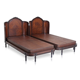A PAIR OF PERIOD FRENCH-STYLE TWIN BEDS -    - 20th Century Design