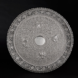 A RARE AND MAGNIFICENT SILVER REPOUSSE TRAY, MAWJI RAGHAVJI, BHUJ -    - 20th Century Design