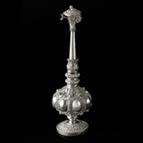 A CHASED KUTCH SILVER 'GULABDAANI' OR ROSEWATER SPRINKLER -    - 20th Century Design