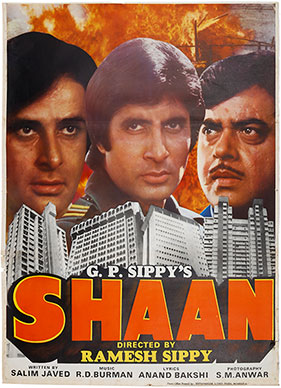 AMITABH BACHCHAN, SHASHI KAPOOR AND SHATRUGHAN SINHA IN SHAAN (1980 ...